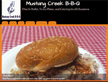 Tablet Screenshot of mustangcreekbbq.com